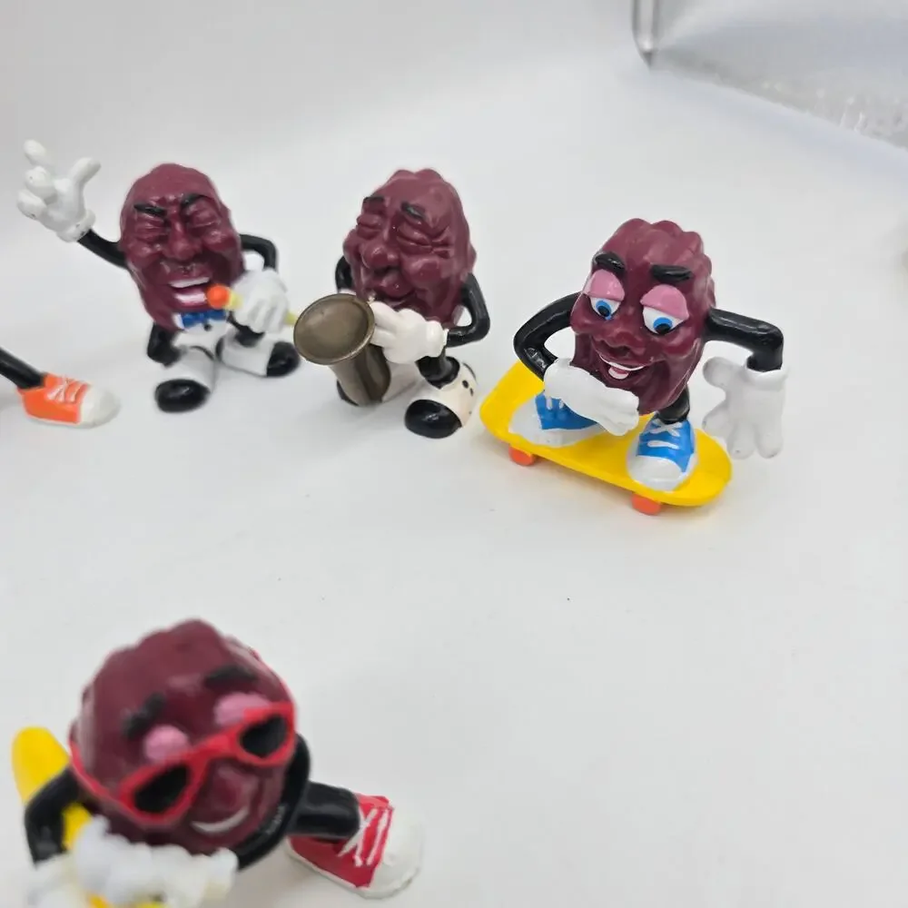 Vintage California Raisins PVC Figurine Lot of 10 Calrab Applause Toys 1987 1988